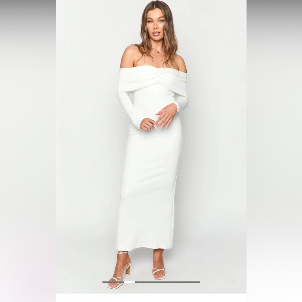 Beginning Boutique Tuesday White Maxi Dress